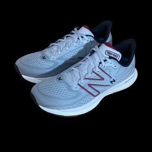 New Balance 880 V13 Gray and Red Running Shoes Men’s Size 10.5D